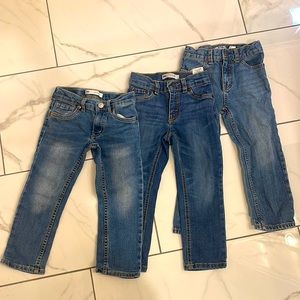 3 pair of boys jeans size 4
